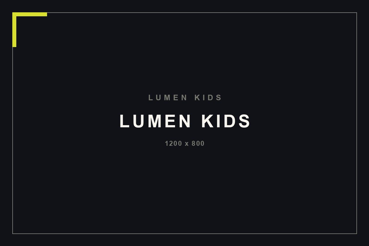 Съёмка LUMEN Kids
